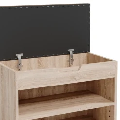 Schuhbank Schuhschrank Schuhablage Sitzbank Klappdeckel 6 Paar Sonoma ^ Vicco Clearance