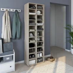 Vicco Schuhregal Schuhständer Schuhaufbewahrung Paris Sonoma 7 Fächer Ablage Sale