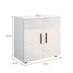 Vicco Waschbeckenunterschrank Badschrank Unterschrank Irma Badezimmerschrank Discount