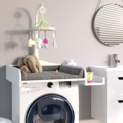 Wickelaufsatz Wickelauflage mit Ablage Wickeltischaufsatz Waschmaschine ^ Vicco Online