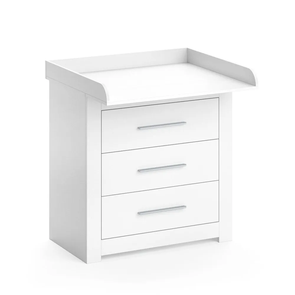 Wickeltisch MIRO Wickelkommode mit Aufsatz Wickelregal Kommode Schubladen ^ Vicco