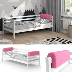 Bettkantenschutz Bettumrandung Kinderbett Kantenschutz rosa Babybett ^ VitaliSpa Sale