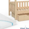VitaliSpa Design Kinderbett 160x80 Babybett Jugendbett 2 Schubladen Lattenrost Matratze Online