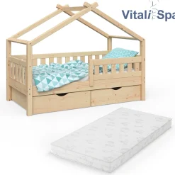 VitaliSpa Design Kinderbett 160x80 Babybett Jugendbett 2 Schubladen Lattenrost Matratze Online