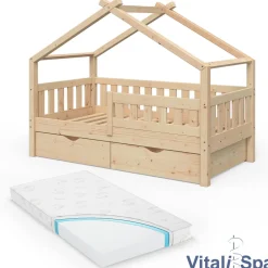 VitaliSpa Design Kinderbett 160x80 Babybett Jugendbett 2 Schubladen Lattenrost Matratze Online
