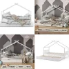 VitaliSpa Kinderbett DESIGN HausbettGästebett Lattenrostweiß 90x200 Matratze Online
