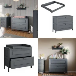 VitaliSpa Wickelkommode Ajaton Grau 108 x 98 cm Clearance
