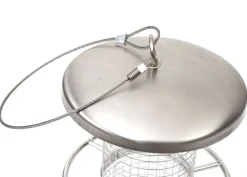 MCW Vogelfutterstation -G90, Futterspender Futtersäule, Edelstahl 27cm