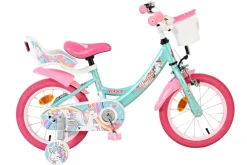 Volare Kinderfahrrad  Unicorn 14 Zoll, grün Hot