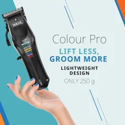 Wahl Colour Pro 3027682 Tierhaarschneider (Akkubetrieb, verstellbarer Hebel für 3 präzise Schnittlängen (0,8/1,5/1,8 mm), Schnittbreite 40 mm, für feine Details bei Pferden, leichte Pflege von kleinen bis mittelgroßen Haustieren, Laufzeit bis zu 2 h, 8 far Online