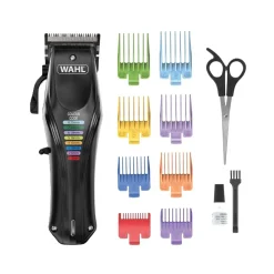 Wahl Colour Pro 3027682 Tierhaarschneider (Akkubetrieb, verstellbarer Hebel für 3 präzise Schnittlängen (0,8/1,5/1,8 mm), Schnittbreite 40 mm, für feine Details bei Pferden, leichte Pflege von kleinen bis mittelgroßen Haustieren, Laufzeit bis zu 2 h, 8 far Online