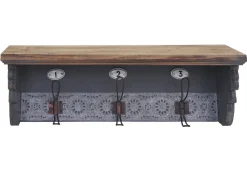 Wandgarderobe -A43, Wandhaken, Tanne Holz massiv Vintage 22x60x18cm ^ MCW Best