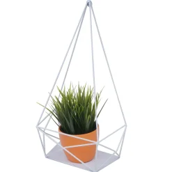 Wandregal -K79, Hängeregal Dekoregal Küchenregal Regal, Metall 44x23x11cm ~ weiß ^ MCW Clearance