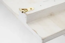 Wandschild Believe, Holzschild Dekoschild Schild, Shabby-Look Vintage mit 3 Haken 30x60cm ^ MCW