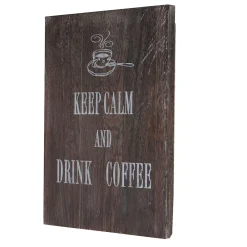 Wandschild Keep Calm, Dekoschild Holzschild, Shabby-Look Vintage 40x30cm ^ MCW Outlet