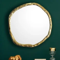 Finebuy Wandspiegel Flurspiegel Asymmetrisch 60 cm Spiegel Flur Hängespiegel Best
