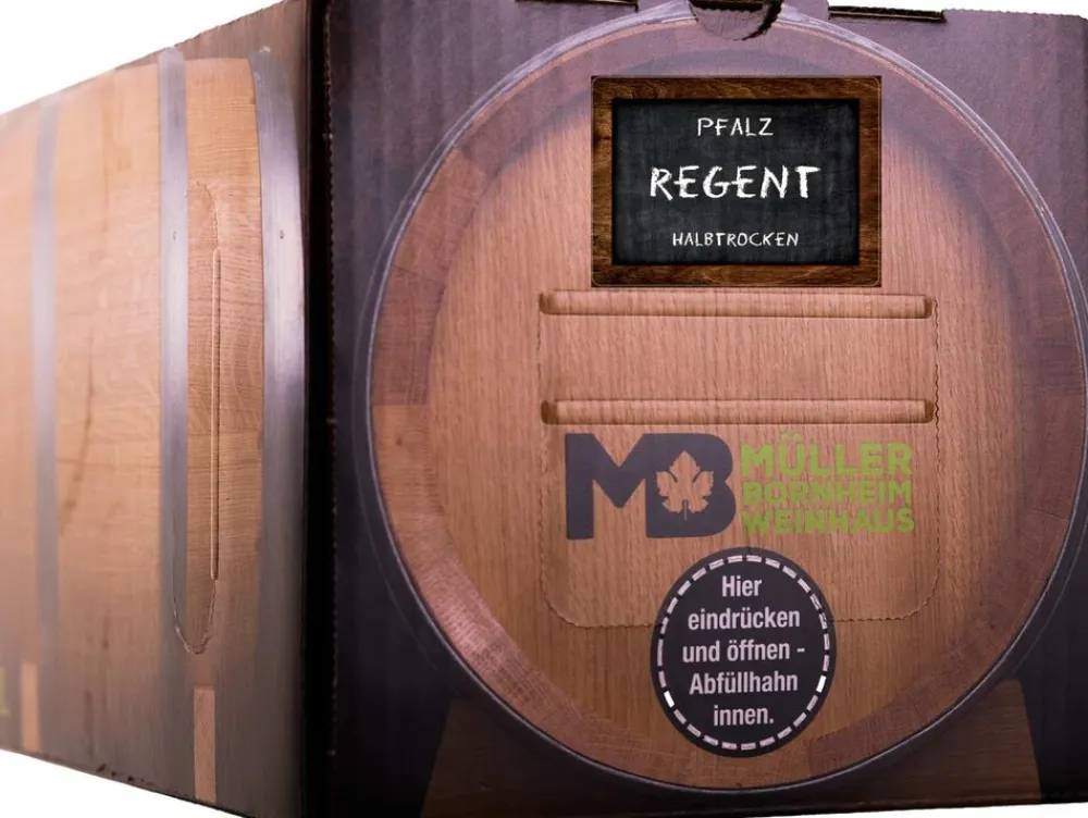 Weinhaus Müller Bornheim Pfalz Spätburgunder Rotwein trocken 13 % vol. 5 Liter Bag in Box Best