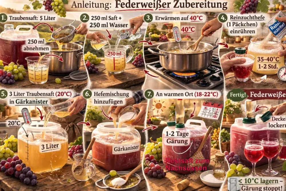 Pfalz roter Federweiser 7 % vol. 5 Liter Bag in Box ^ Weinhaus Müller Bornheim Best