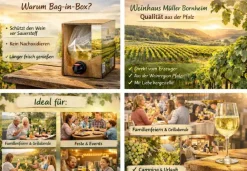 Weinhaus Müller Bornheim Pfalz Spätburgunder Rosé Wein lieblich 11 % vol. 5 Liter Bag in Box Outlet