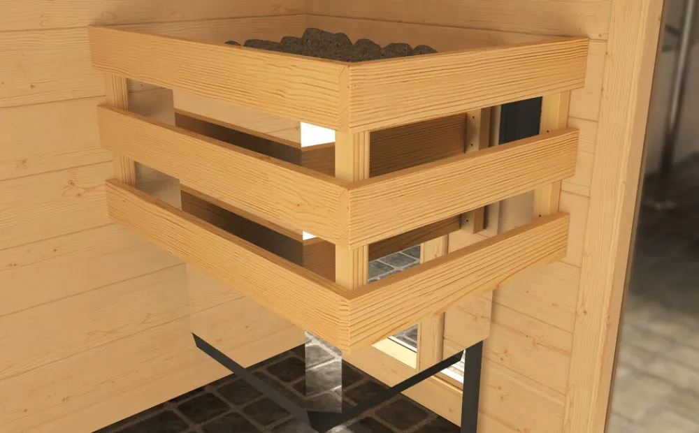 Eck-Sauna Valida 1 Sparset 2, 189 x 203,5 x 139 cm ^ Weka New