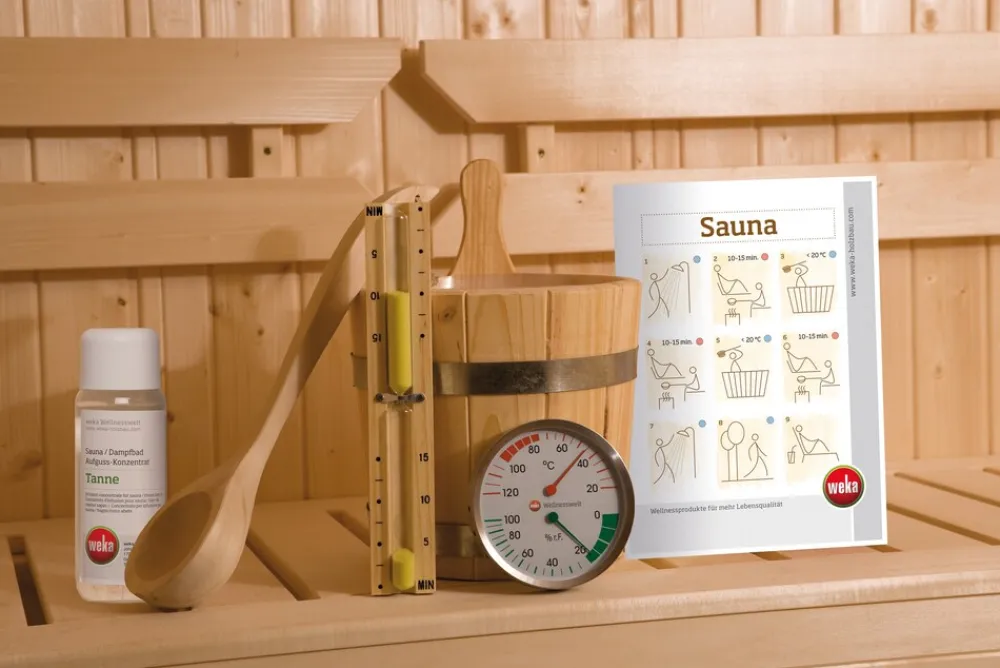 Eck-Sauna Valida 1 Sparset 2, 189 x 203,5 x 139 cm ^ Weka New