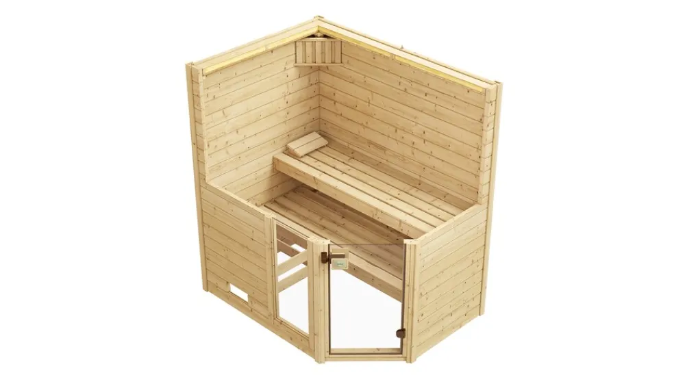 Eck-Sauna Valida 1 Sparset 2, 189 x 203,5 x 139 cm ^ Weka New