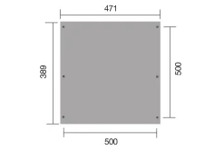 Weka Flachdach-Doppelcarport 616