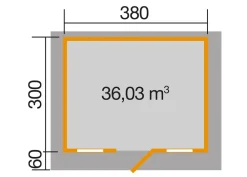 Weka Gartenhaus 138, 45mm, mit 60cm Vordach ^ WEKA Elf des Jahres Online