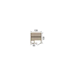 Massivholzsauna Valida Gr. 1 inkl. Sauna-Kompaktofen 3,6 kW ^ Weka Sale