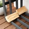 Holz Kaminholzregal Stephan | Anthrazit | 52x108x74 cm ^ Westmann