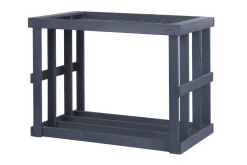Holz Kaminholzregal Stephan | Anthrazit | 52x108x74 cm ^ Westmann
