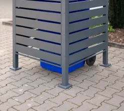 Westmann Metall Mülltonnenverkleidung Planum anthrazit 150cm - versch. Ausführungen Online