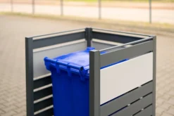 Westmann Metall Mülltonnenverkleidung Planum 120cm  - versch. Ausführungen anthrazit Clearance