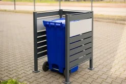 Westmann Metall Mülltonnenverkleidung Planum 120cm  - versch. Ausführungen anthrazit Clearance