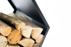Westmann Stahl Kaminholzregal Biene | Schwarz Discount