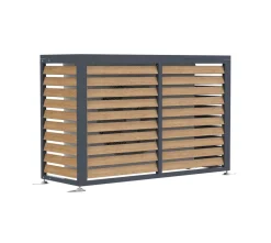 Westmann Verkleidung Wärmepumpe Boxa M Anthrazit & Holzoptik | 56x140x97cm Sale