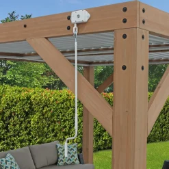 Zedernholz Pavillon mit Lamellendach Karl ^ Westmann Online