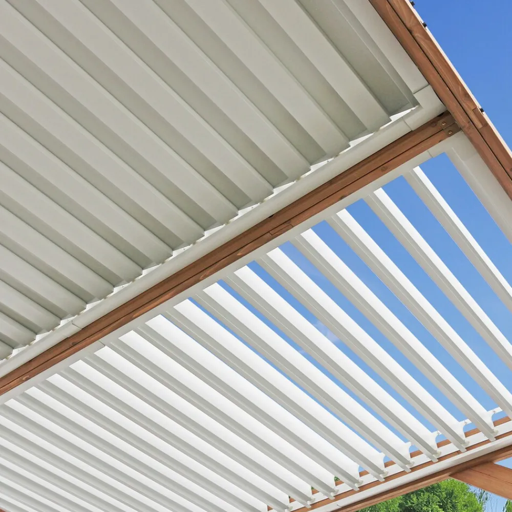 Zedernholz Pavillon mit Lamellendach Karl ^ Westmann Online
