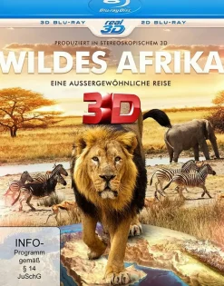 PLAION GmbH Wildes Afrika 3D - Eine außergewöhnliche Reise (Blu-ray 3D+2D) Hot