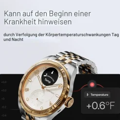 Withings ScanWatch Nova Brilliant 39mm Titanium Silver Smartwatch (Herzfrequenzmessung, Schrittzähler) Sale