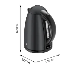 WMF Stelio Deep Black Wasserkocher (1,7 Liter, 2400 Watt)