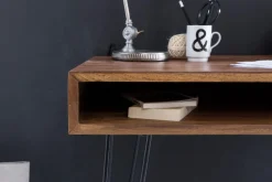 Wohnling Schreibtisch BAGLI Massivholz Braun 110 x 60 x 76 cm Hot