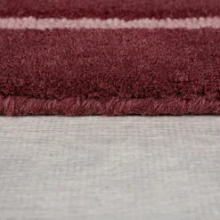 KADIMA DESIGN Wollteppich abstrakt 150 x 240 cm - HALLEIN | Rot New