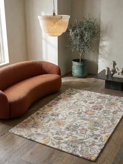 KADIMA DESIGN Wollteppich floral Bunt 120 x 170 cm - SOAR | Multicolor Discount