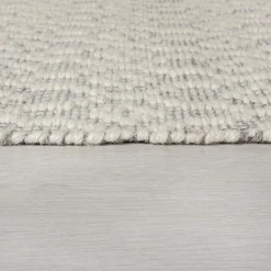 KADIMA DESIGN Wollteppich geometrisch 80 x 150 cm - ROTHER | Hellgrau Clearance