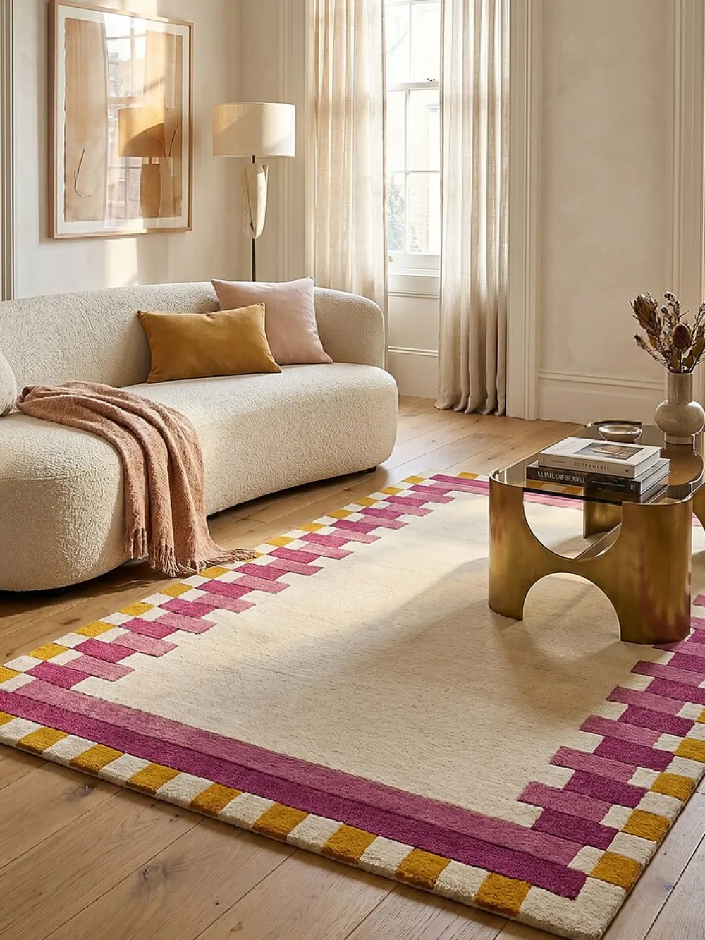 Wollteppich geometrisch 120 x 170 cm - WENSUM | Kadima ^ KADIMA DESIGN Best