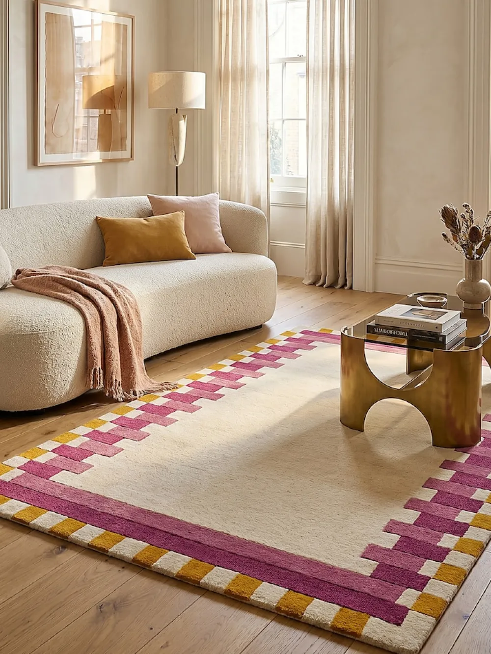 Wollteppich geometrisch 120 x 170 cm - WENSUM | Kadima ^ KADIMA DESIGN Best