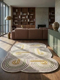 Wollteppich Hoch-Tief Grün 200 x 300 cm - SOAR | ^ KADIMA DESIGN