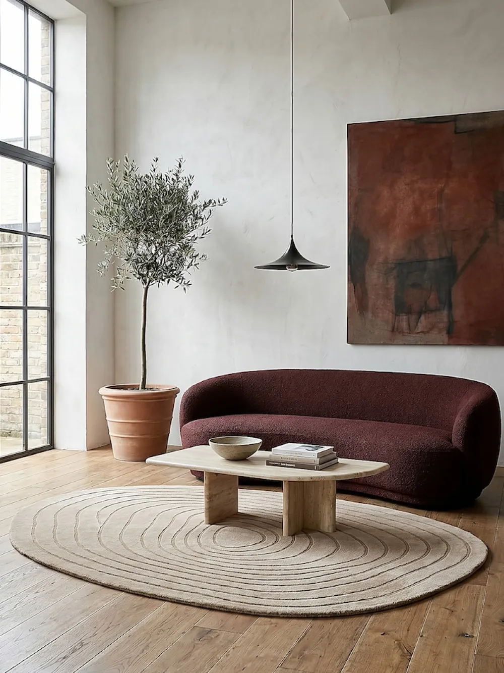 Wollteppich oval 160 x 230 cm - PARRET | ^ KADIMA DESIGN Online