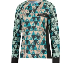 Woman's SAIKO ong Seeve Jersey, Back/Green ^ Shimano Hot